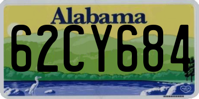 AL license plate 62CY684