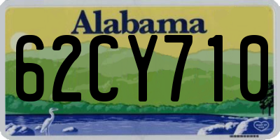 AL license plate 62CY710