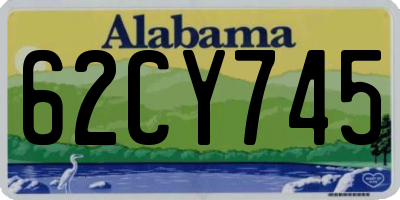 AL license plate 62CY745