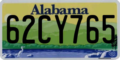 AL license plate 62CY765