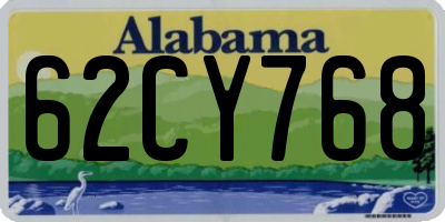 AL license plate 62CY768