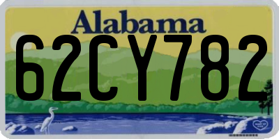 AL license plate 62CY782