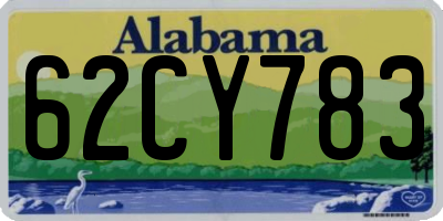 AL license plate 62CY783