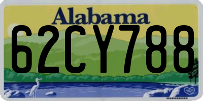 AL license plate 62CY788