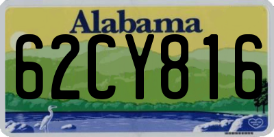 AL license plate 62CY816