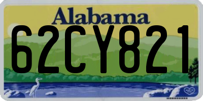 AL license plate 62CY821