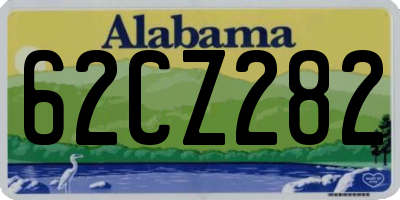 AL license plate 62CZ282