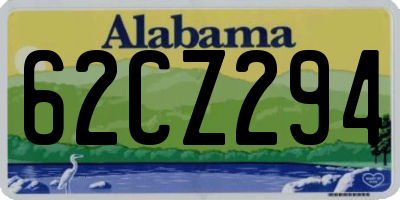 AL license plate 62CZ294