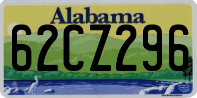AL license plate 62CZ296