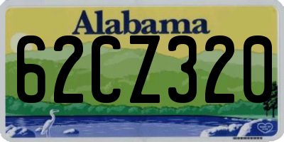 AL license plate 62CZ320