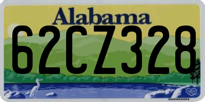 AL license plate 62CZ328