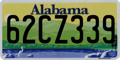AL license plate 62CZ339
