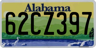 AL license plate 62CZ397