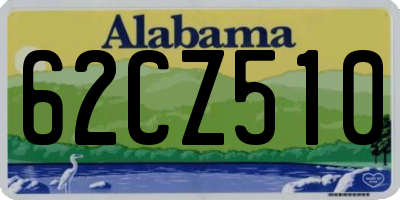 AL license plate 62CZ510