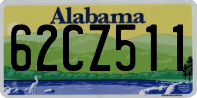 AL license plate 62CZ511