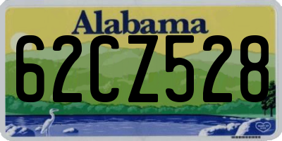 AL license plate 62CZ528