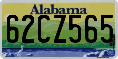AL license plate 62CZ565