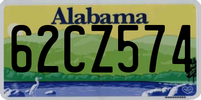 AL license plate 62CZ574