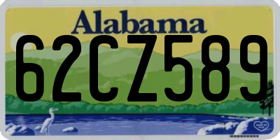 AL license plate 62CZ589