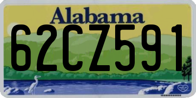 AL license plate 62CZ591