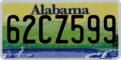 AL license plate 62CZ599