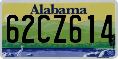 AL license plate 62CZ614