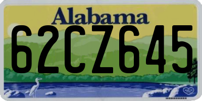 AL license plate 62CZ645