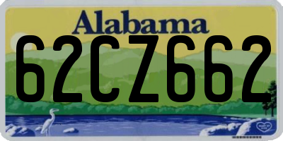 AL license plate 62CZ662