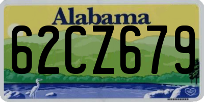 AL license plate 62CZ679
