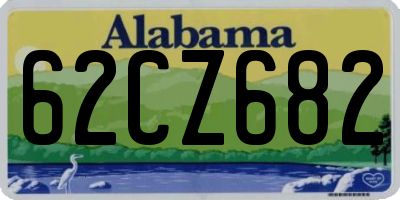 AL license plate 62CZ682