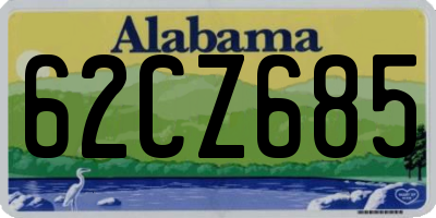AL license plate 62CZ685