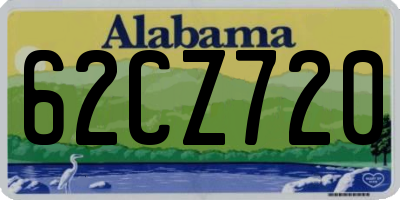 AL license plate 62CZ720