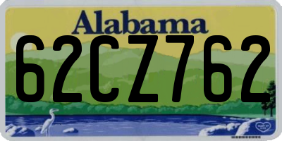 AL license plate 62CZ762
