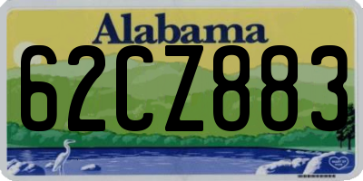 AL license plate 62CZ883