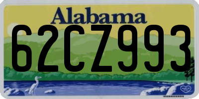 AL license plate 62CZ993