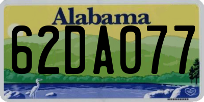 AL license plate 62DA077