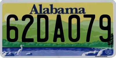 AL license plate 62DA079
