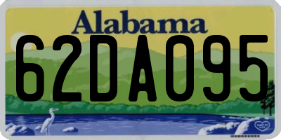 AL license plate 62DA095