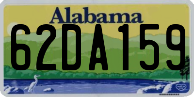 AL license plate 62DA159