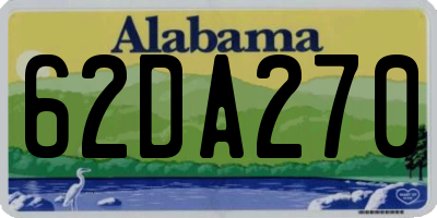 AL license plate 62DA270