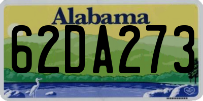 AL license plate 62DA273