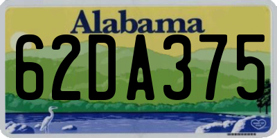 AL license plate 62DA375