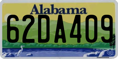AL license plate 62DA409