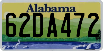 AL license plate 62DA472