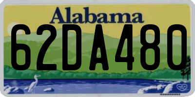 AL license plate 62DA480