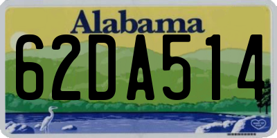 AL license plate 62DA514