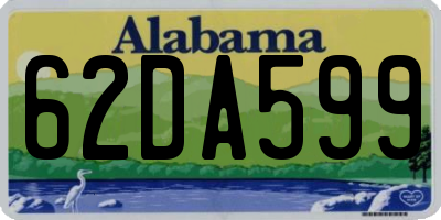 AL license plate 62DA599