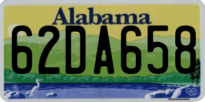 AL license plate 62DA658