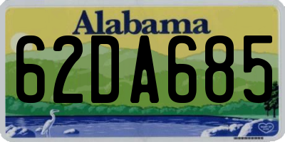 AL license plate 62DA685