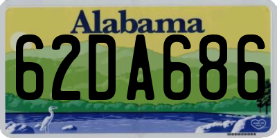 AL license plate 62DA686